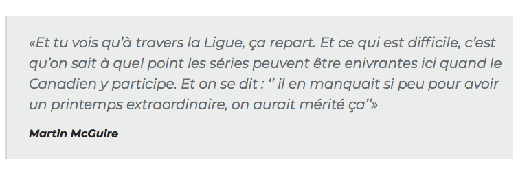 Martin McGuire...est DÉPRIMÉ!!!!!