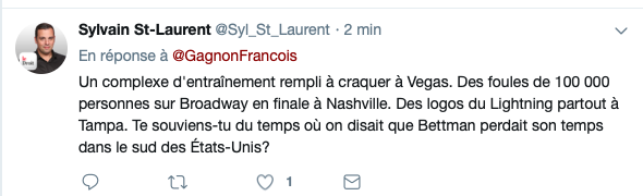 Montréal n'est plus la MECQUE du hockey....