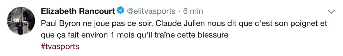 Parfait pour Marc Bergevin ça...