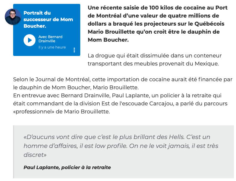 Pas pour rien que plusieurs jeunes qui passent par le CH tombent dans la POUDRE....