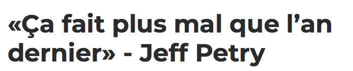 Plus DÉÇU que l'an dernier???