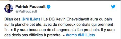 Quand on pense que Marc Bergevin est un grand ami...