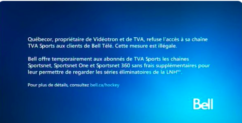 Quebecor poursuivi par Bell!!!!!