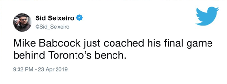 Selon un gars de Sportsnet, Mike Babcock...