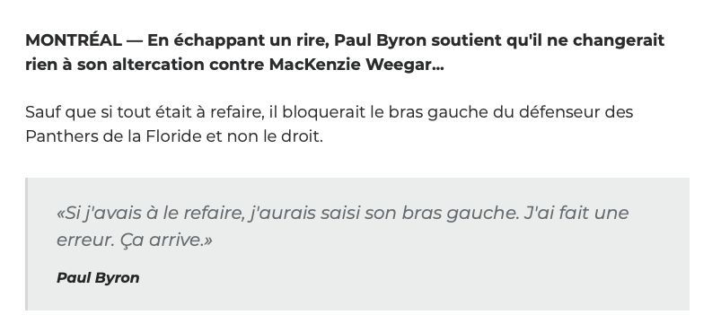 Si on était la femme de Paul Byron..