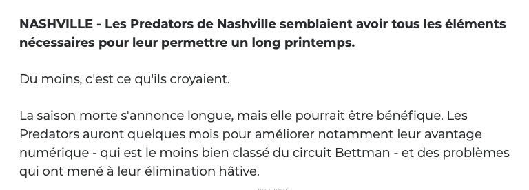 Tant que PK Subban ne comprendra pas...