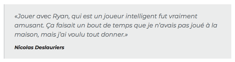 Tout le monde ne parlait que du TOUR CHAPEAU de Ryan Poehling...à part Mete!!!! HAHA!!!