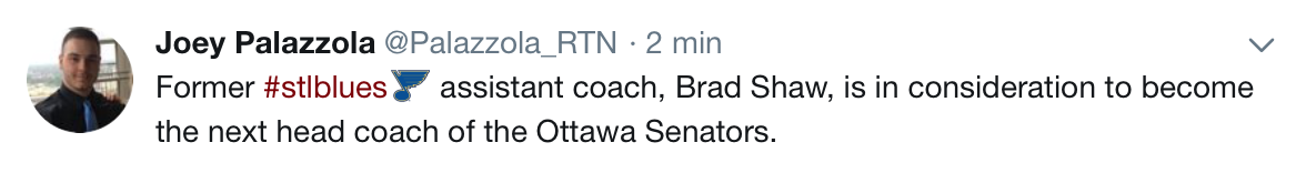 Un invité surprise pour le poste de coach à Ottawa...