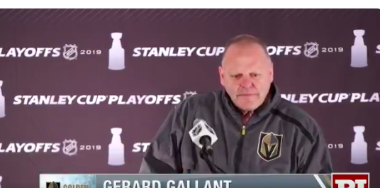 Voici la vidéo où Gerard Gallant traite le coach des Sharks de CLOWN...