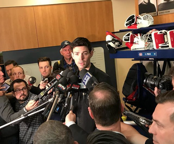 Y faudrait que Carey Price commence par en parler à Bergevin...