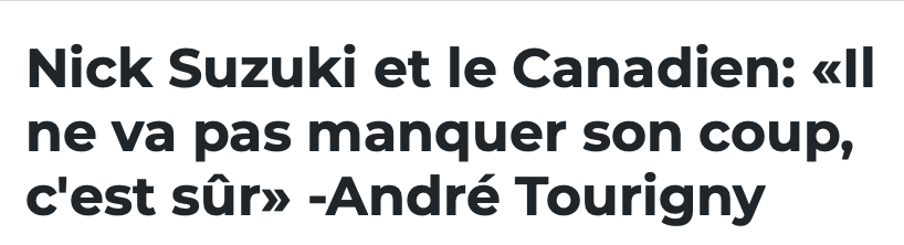André Tourigny se fait INSULTER sur twitter depuis ses propos à propos de Nick Suzuki....
