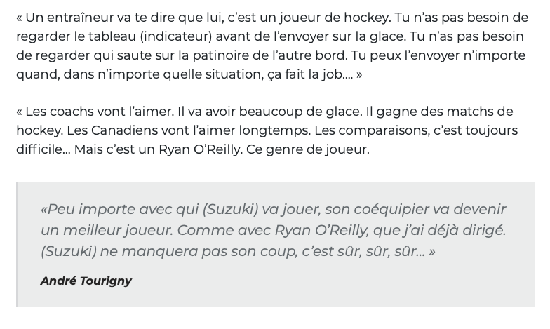 André Tourigny se fait INSULTER sur twitter depuis ses propos à propos de Nick Suzuki....