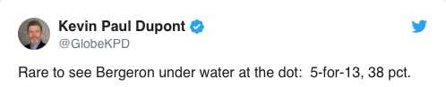 Ça, c'est pas bon pour les Bruins...