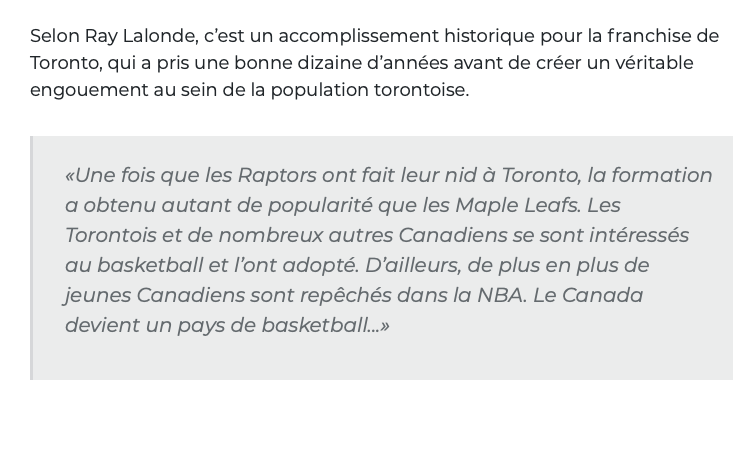Dans l'optique d'avoir une équipe de la NBA un jour....