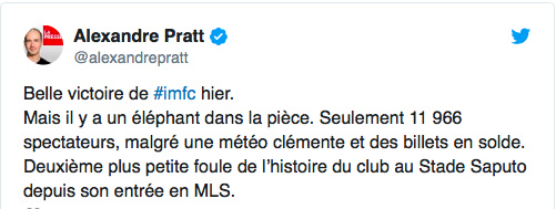Il faut se rendre à l'évidence..Montréal n'est pas...