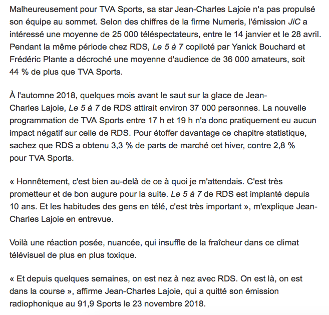 Jean-Charles Lajoie nous avait traité de MENTEURS sur twitter...OUCH....