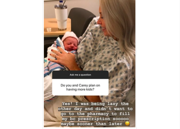 La femme de Carey Price veut un 3e enfant...