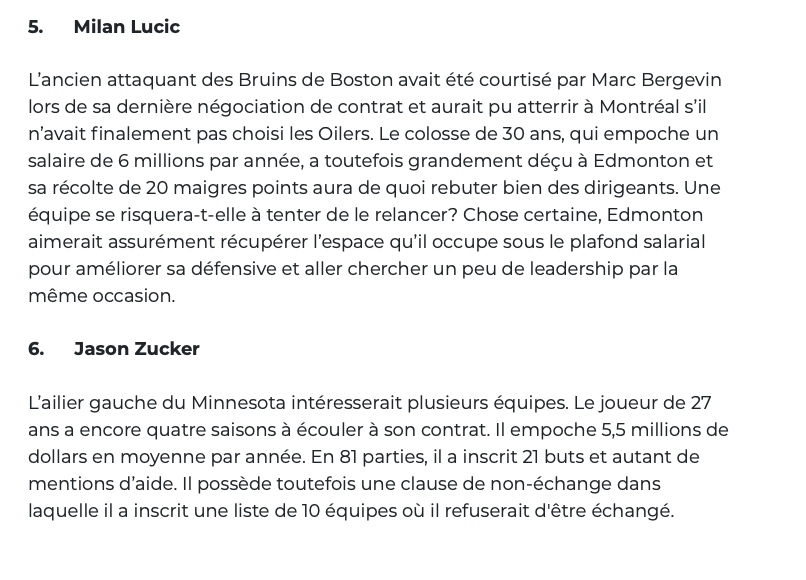 Le CH n'est dans AUCUN de ces DOSSIERS...