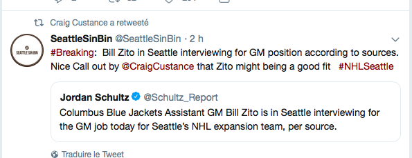 Le FUTUR DG de Seattle...