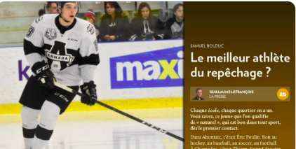 Le MEILLEUR ATHLÈTE du repêchage...HAHA!!!