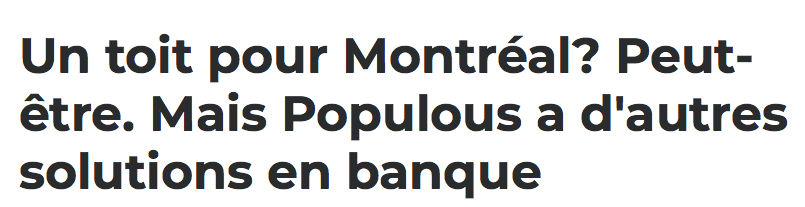 Le MODÈLE du STADE des EXPOS...