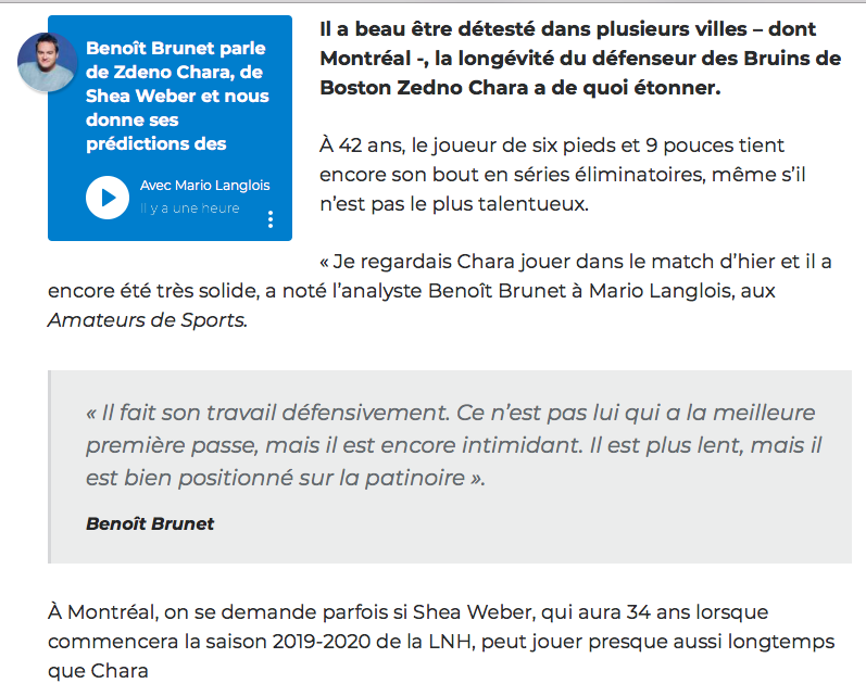 Le nouveau PLAN de Marc Bergevin et de BEN BRUNET...