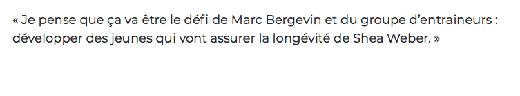 Le nouveau PLAN de Marc Bergevin et de BEN BRUNET...