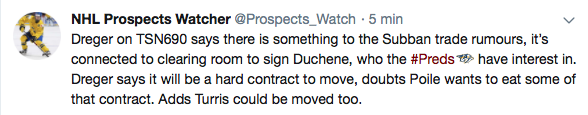 Le plan de David Poile est clair...