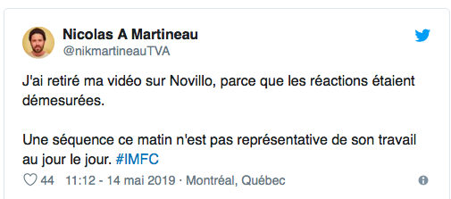 Le problème des journalistes de TVA Sports...