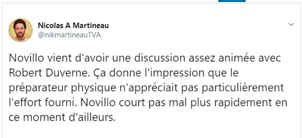 Le problème des journalistes de TVA Sports...