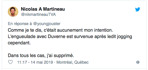 Le problème des journalistes de TVA Sports...