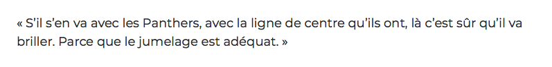 Les Panthers vont faire la MÊME ERREUR que le CH...