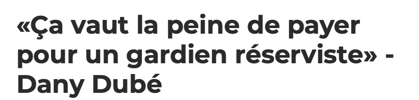 Marc Bergevin aurait remporté la COUPE STANLEY...s'il avait compris le concept de gardien réserviste..