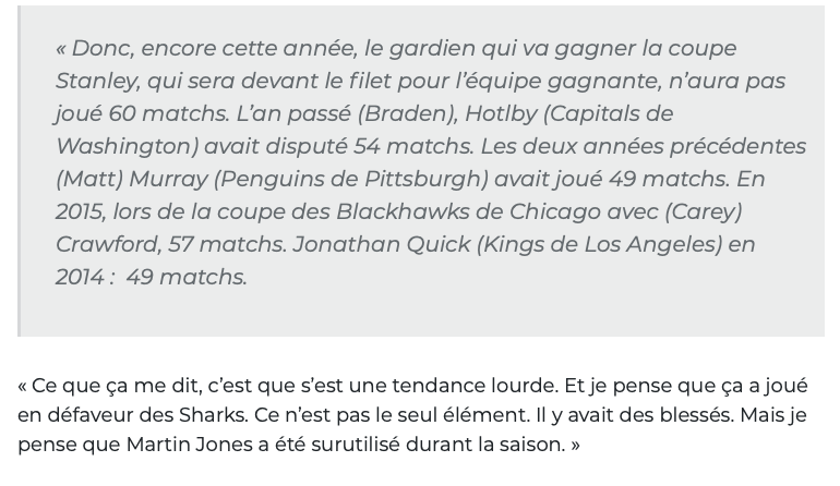 Marc Bergevin...Se fait encore donner la LEÇON....