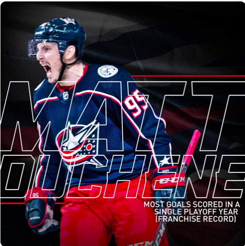 MATT DUCHENE: cela se jouera entre le CH et les Blue Jackets.
