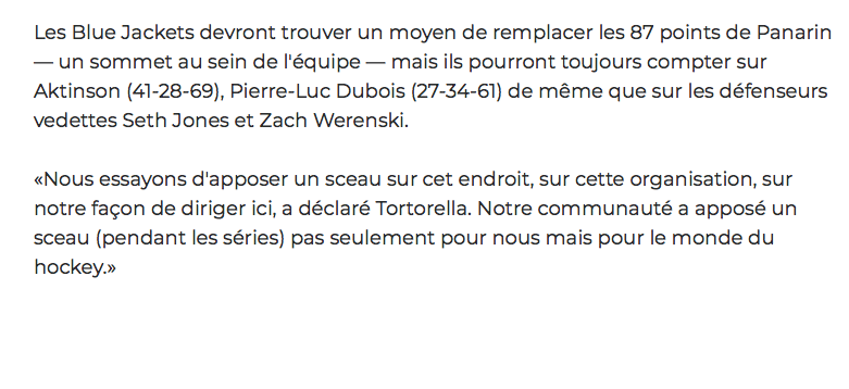 Matt Duchene se rapproche de Montréal...