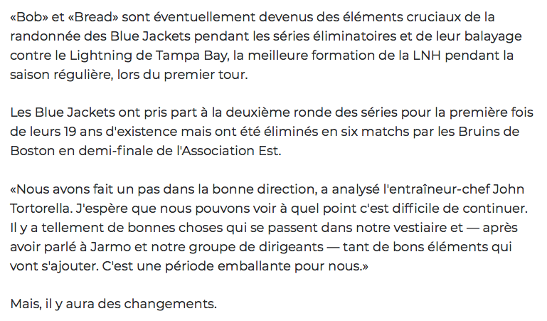 Matt Duchene se rapproche de Montréal...