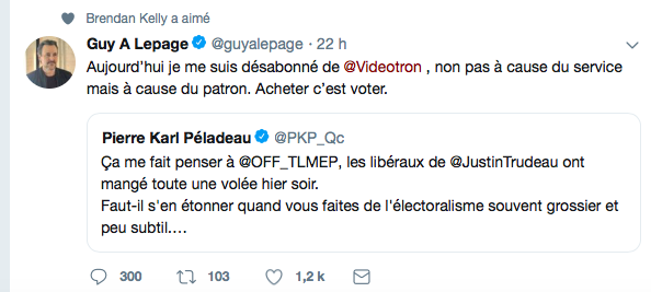 Même GUY a LEPAGE est en GUERRE contre PKP...