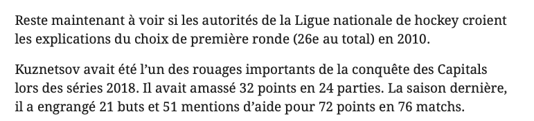 Même le Journal de Montréal...Parle de la COCAÏNE de Kuznetsov..