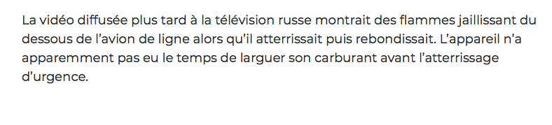 N'allez pas dans la KHL...Vous allez mourir dans un accident d'avion..