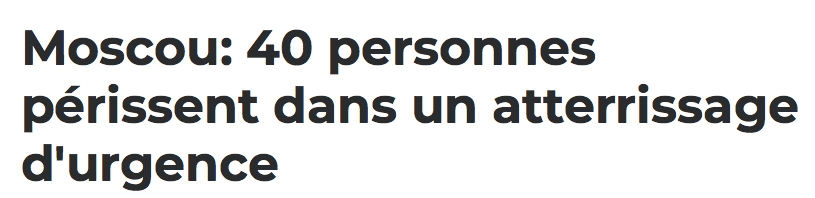 N'allez pas dans la KHL...Vous allez mourir dans un accident d'avion..