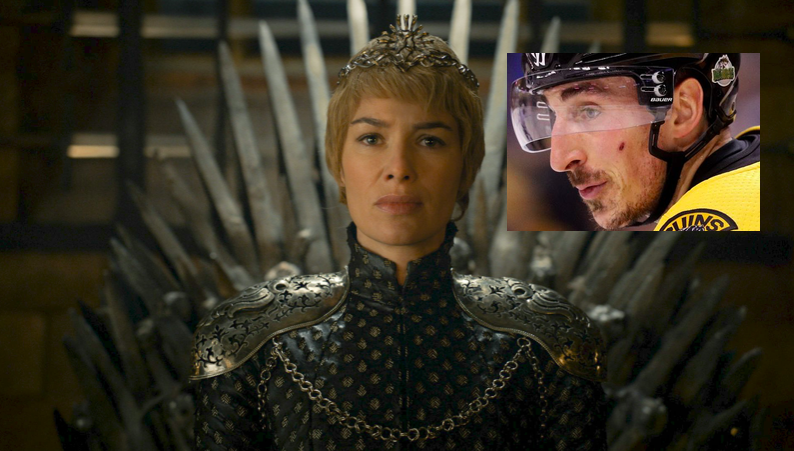 On demande à Brad Marchand à quel personnage il se compare dans GAME OF THRONES.