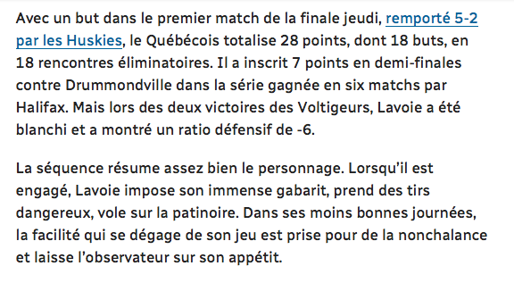 On ne comprend pas les recruteurs qui choisiraient Jakob Pelletier ou Samuel Poulin...avant Raphaël Lavoie..