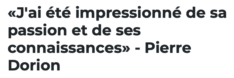 Pierre Dorion affirme que son entrevue avec Patrick Roy a été EXCEPTIONNELLE...HONTE à Mike Bossy!!!!!