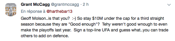Si Geoff Molson garde encore son CASH cette année...
