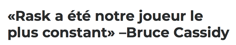 Tuukka Rask fait 3,5 M$ de moins que Carey Price...