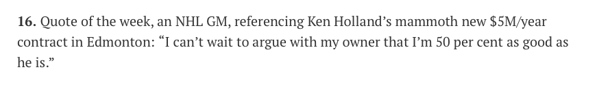 Un DG HUMILIE Ken Holland sous le couvert de l'anonymat..