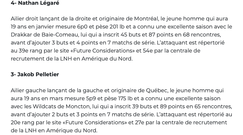 Au tour du 98,5 Sports de MÉPRISER Raphaël Lavoie...