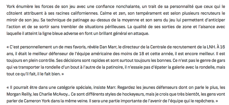 Cam York à Montréal...DONE DEAL?