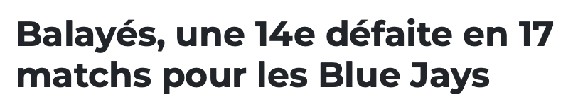 C'est PARFAIT que les Blue Jays soient POURRIS...